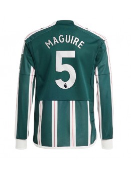 Manchester United Harry Maguire #5 Replika Borta Kläder 2023-24 Långärmad
